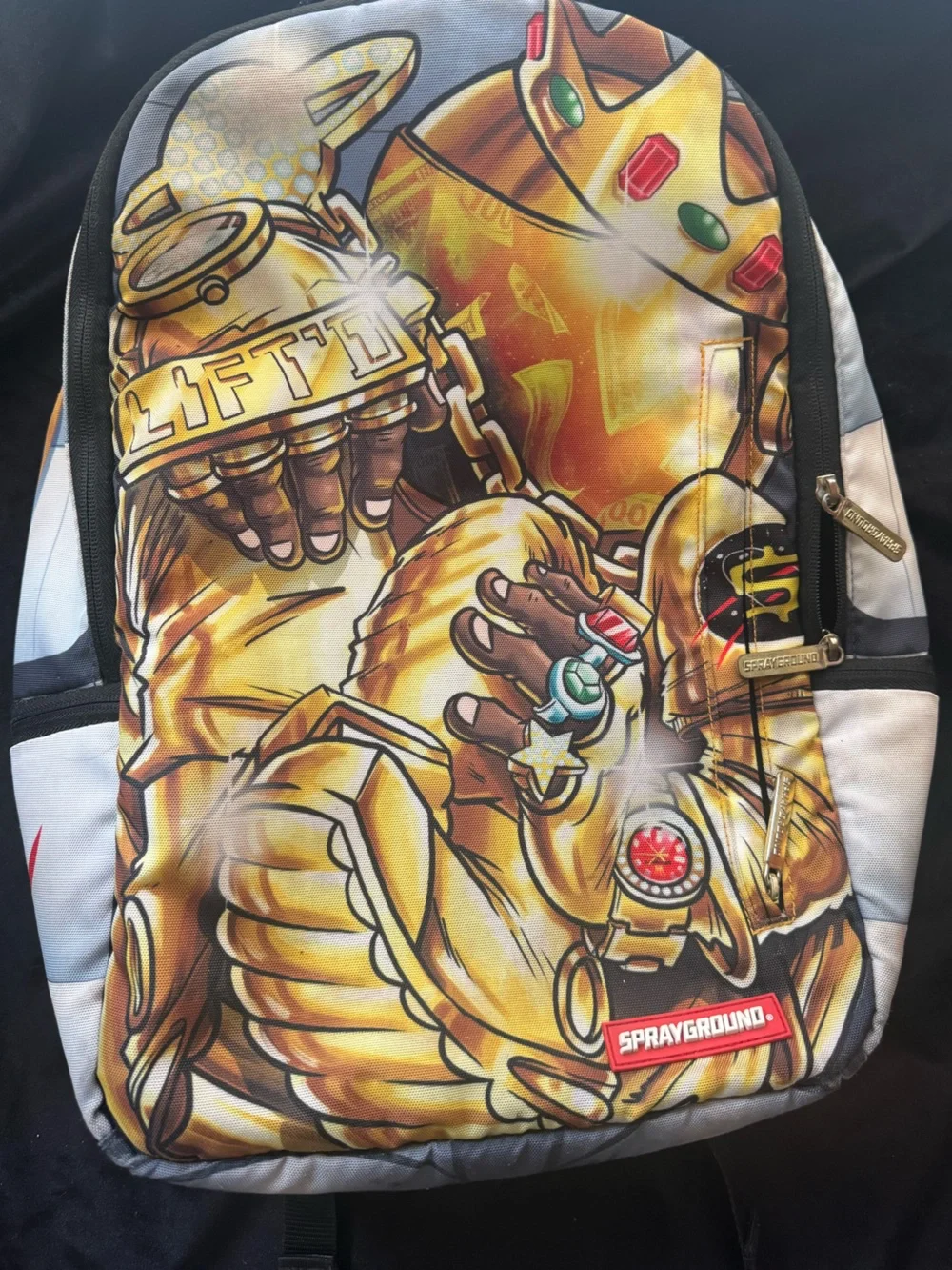 Sprayground Yellow, Gold, & Black Astronaut 🧑‍🚀  Backpack